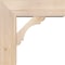 Ekena Millwork Olympic Block Smooth Bracket w/ Offset Brace, Douglas Fir, 7 1/2"W x 22"D x 22"H BKT0806X22X22OLY05SDF - alternate 4
